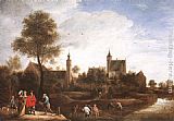 A View of Het Sterckshof near Antwerp by David the Younger Teniers
